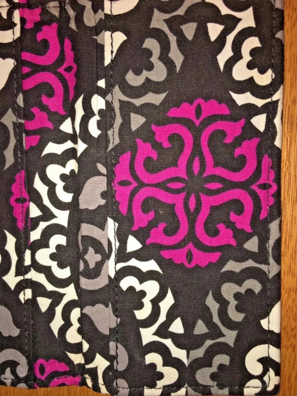 Vera Bradley Canterberry Magenta Checkbook Cover Retired NWOT